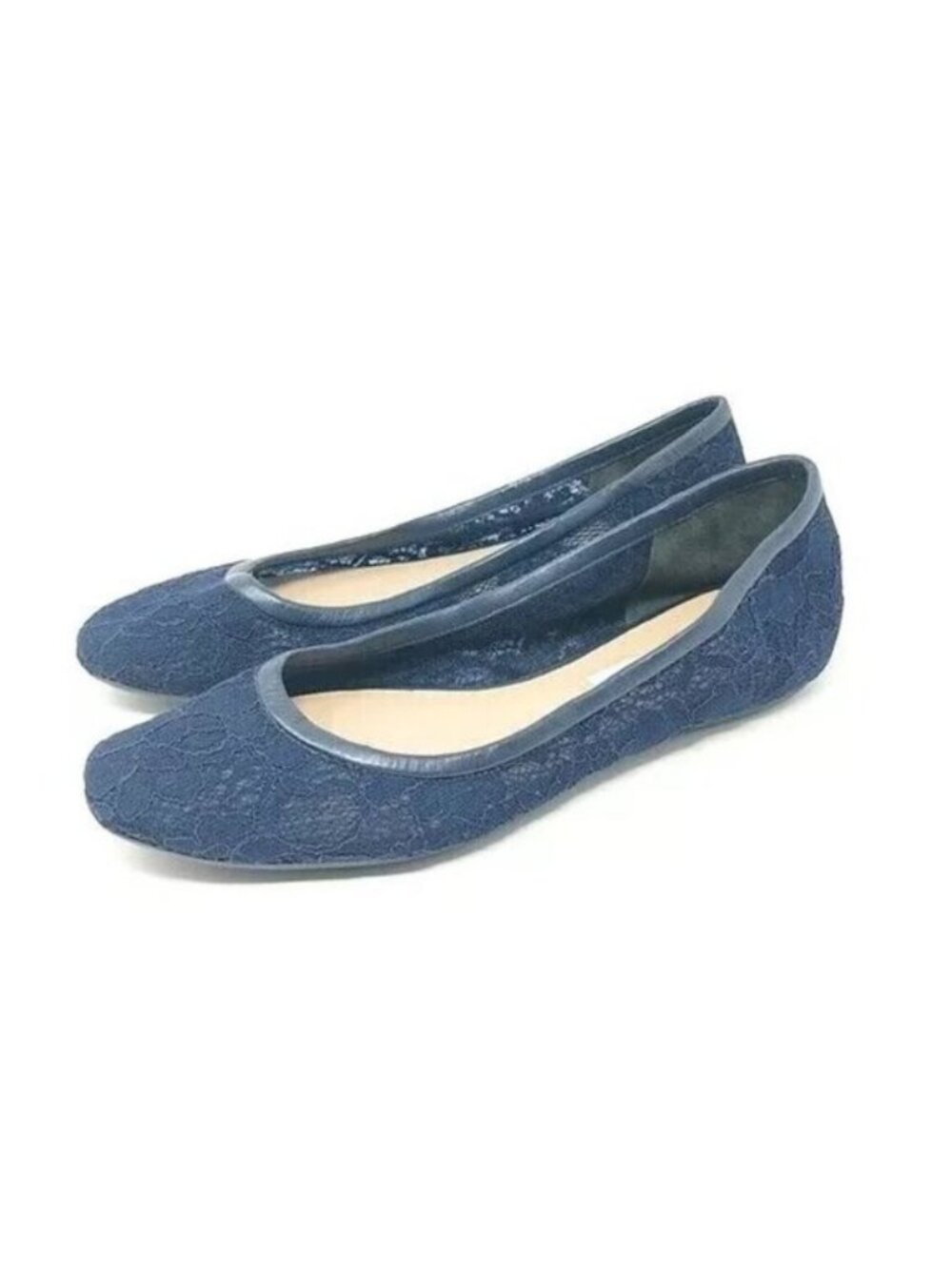 Diane Von Furstenberg | Marano Lace Ballet Slip On Flats Navy